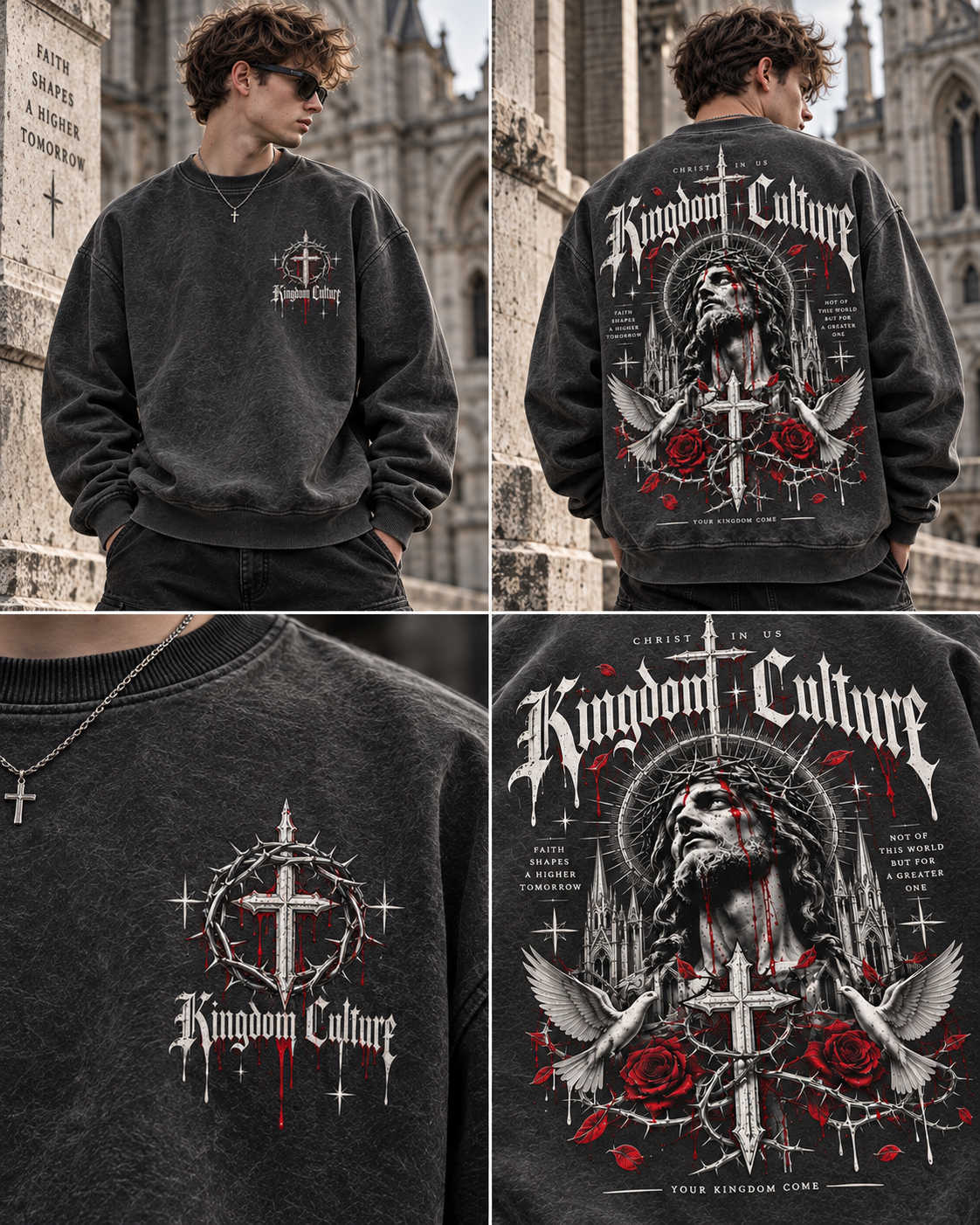 Kingdom Culture Vintage Washed Sweatshirt
