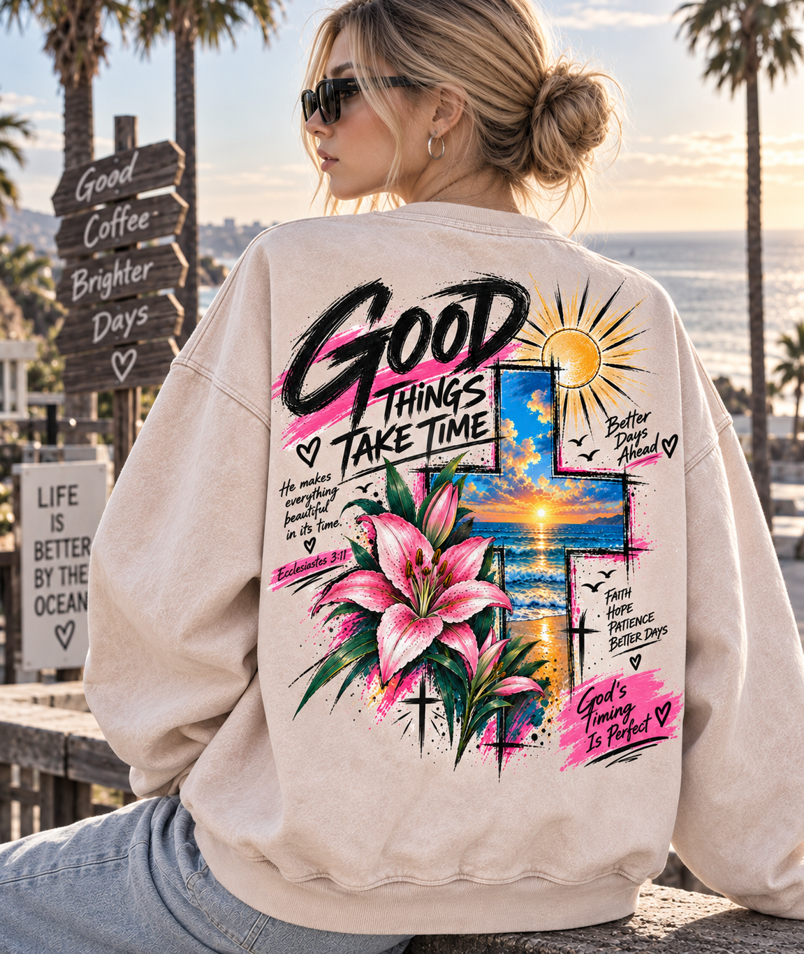 Good Things Take Time – Vintage Faith Sweatshirt