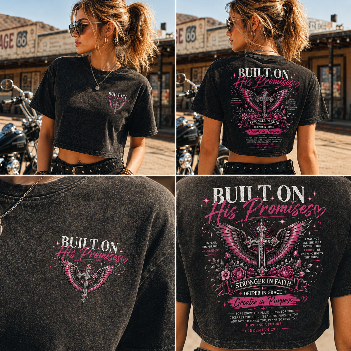 Built on His Promises – Faith Crop Top
