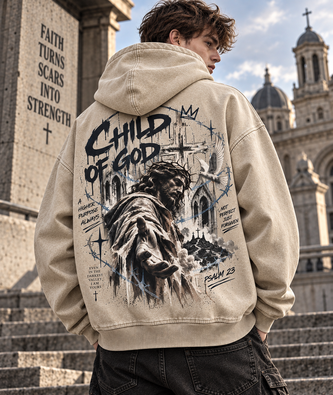 Child of God Vintage Hoodie – Faith Graphic