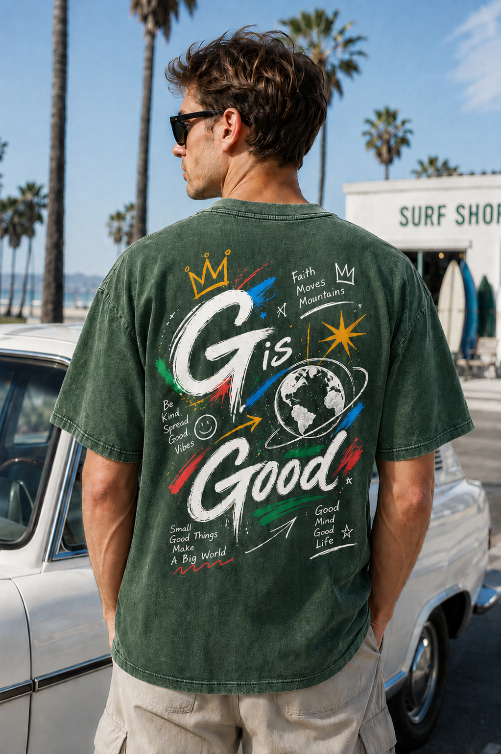 G Is Good Vintage Graphic Oversized T-Shirt