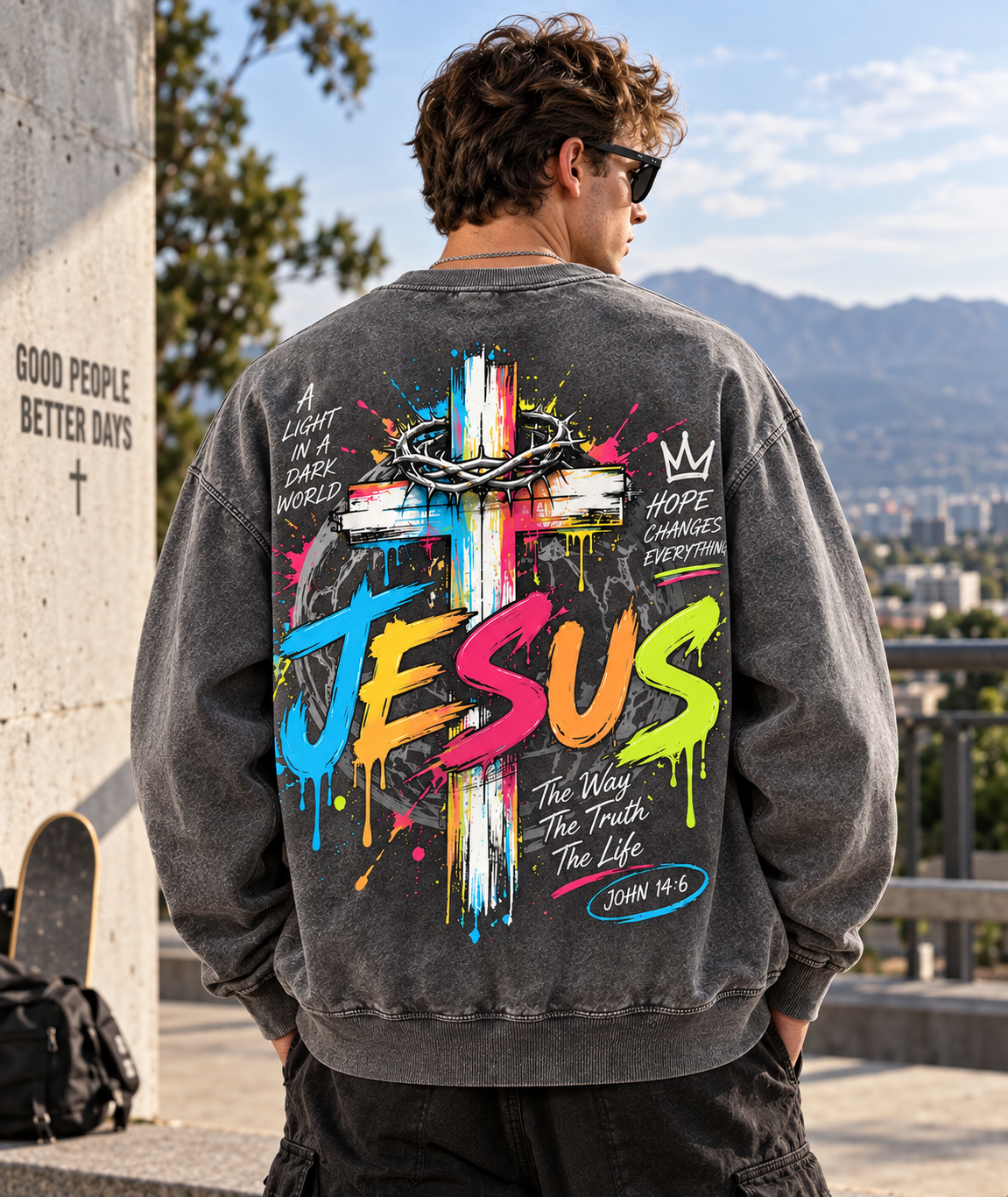Faith Streetwear – Jesus Vintage Sweatshirt
