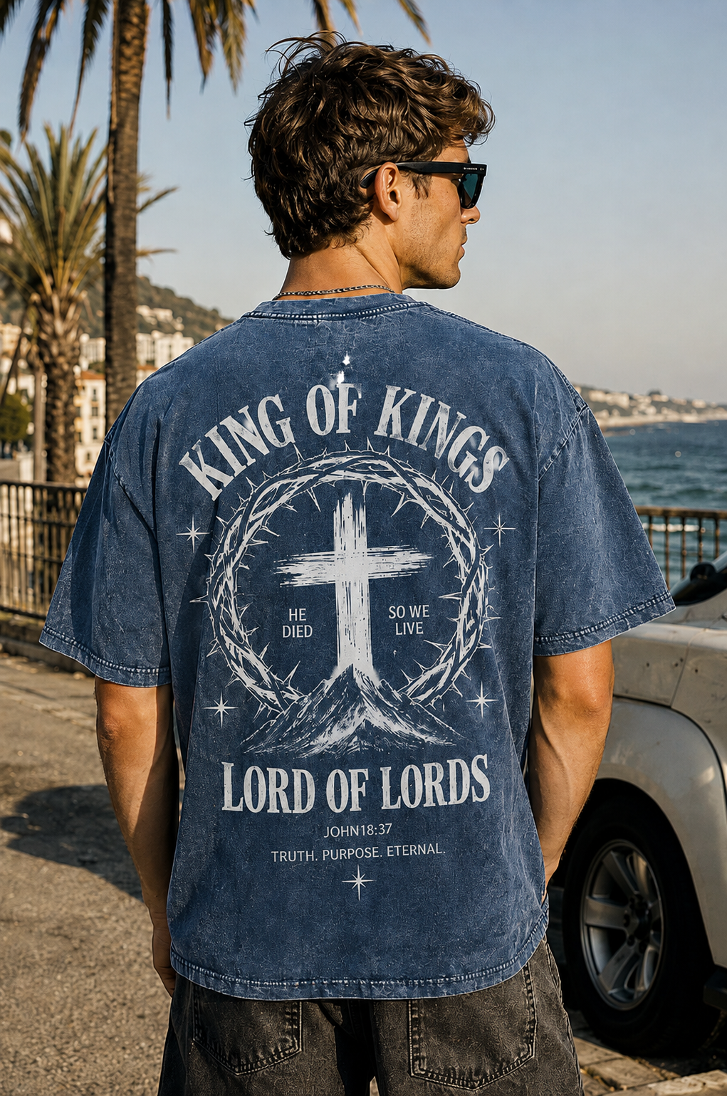 King of Kings Vintage Graphic T-Shirt – Oversized Washed Tee