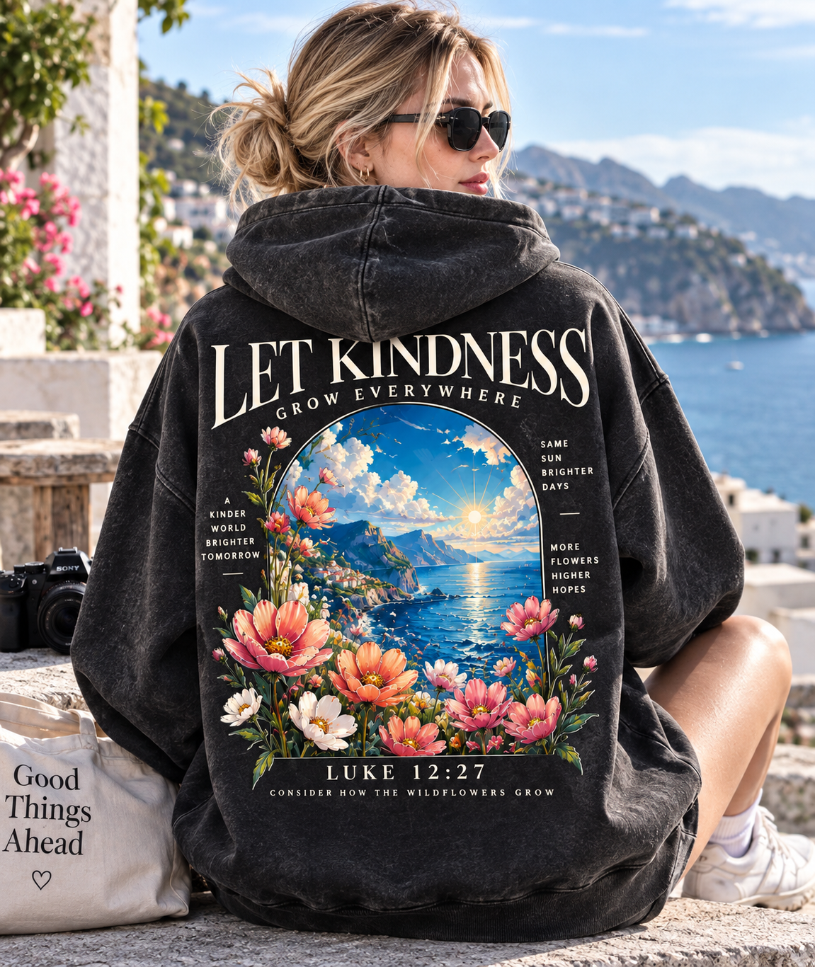 LET KINDNESS GROW Hoodie – Vintage Floral