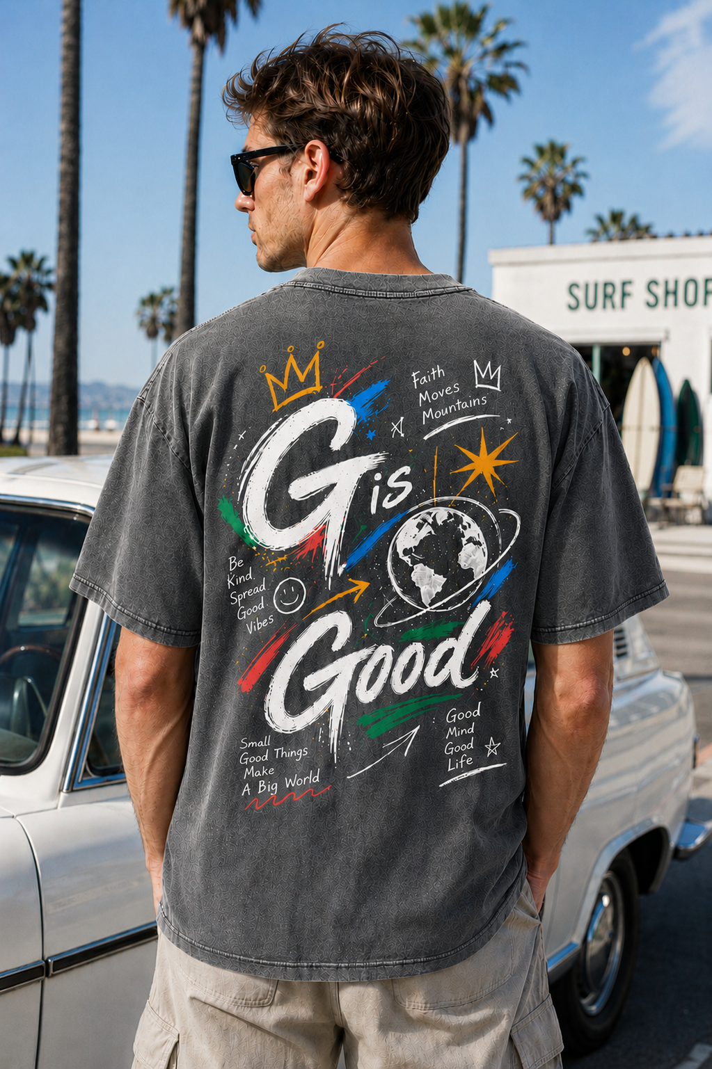 G Is Good Vintage Graphic Oversized T-Shirt