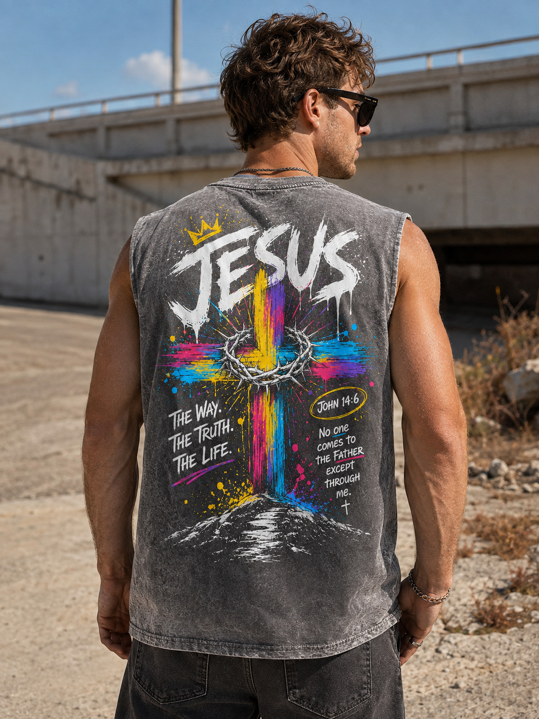 Jesus Vintage Washed Tee – Faith Streetwear