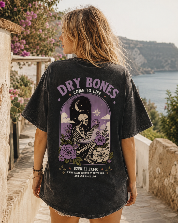 Dry Bones Come To Life Vintage Washed T-Shirt