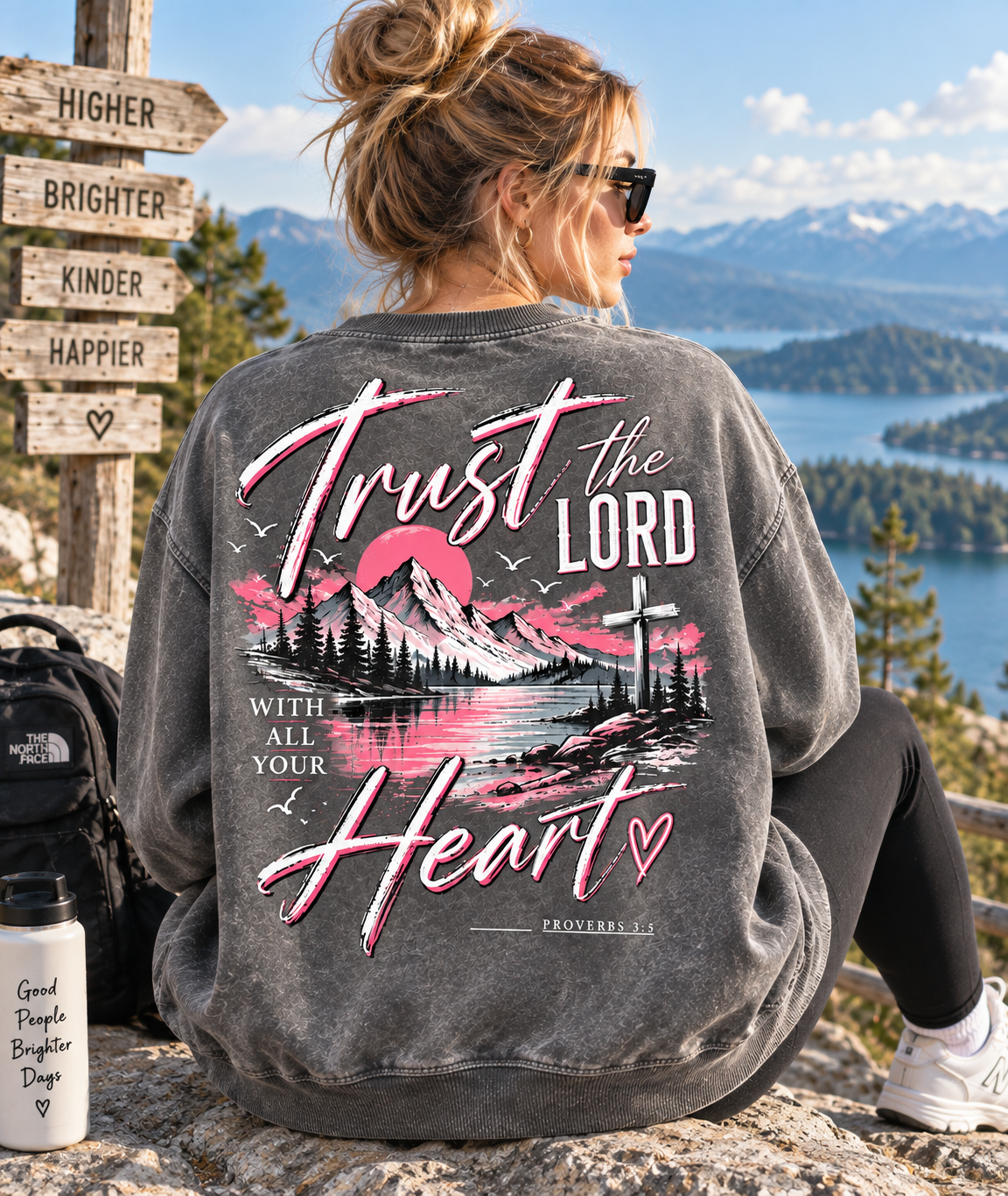 Trust The LORD Heart – Vintage Faith Sweatshirt