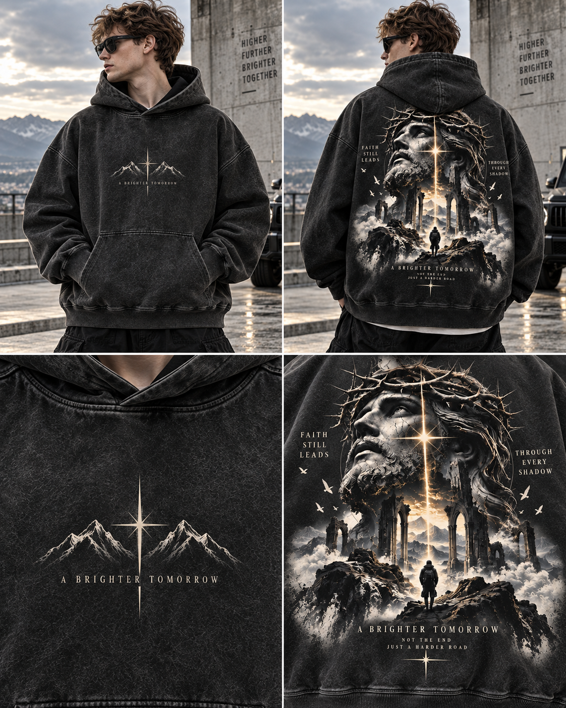 Faith Still Leads – Vintage Mountain Hoodie