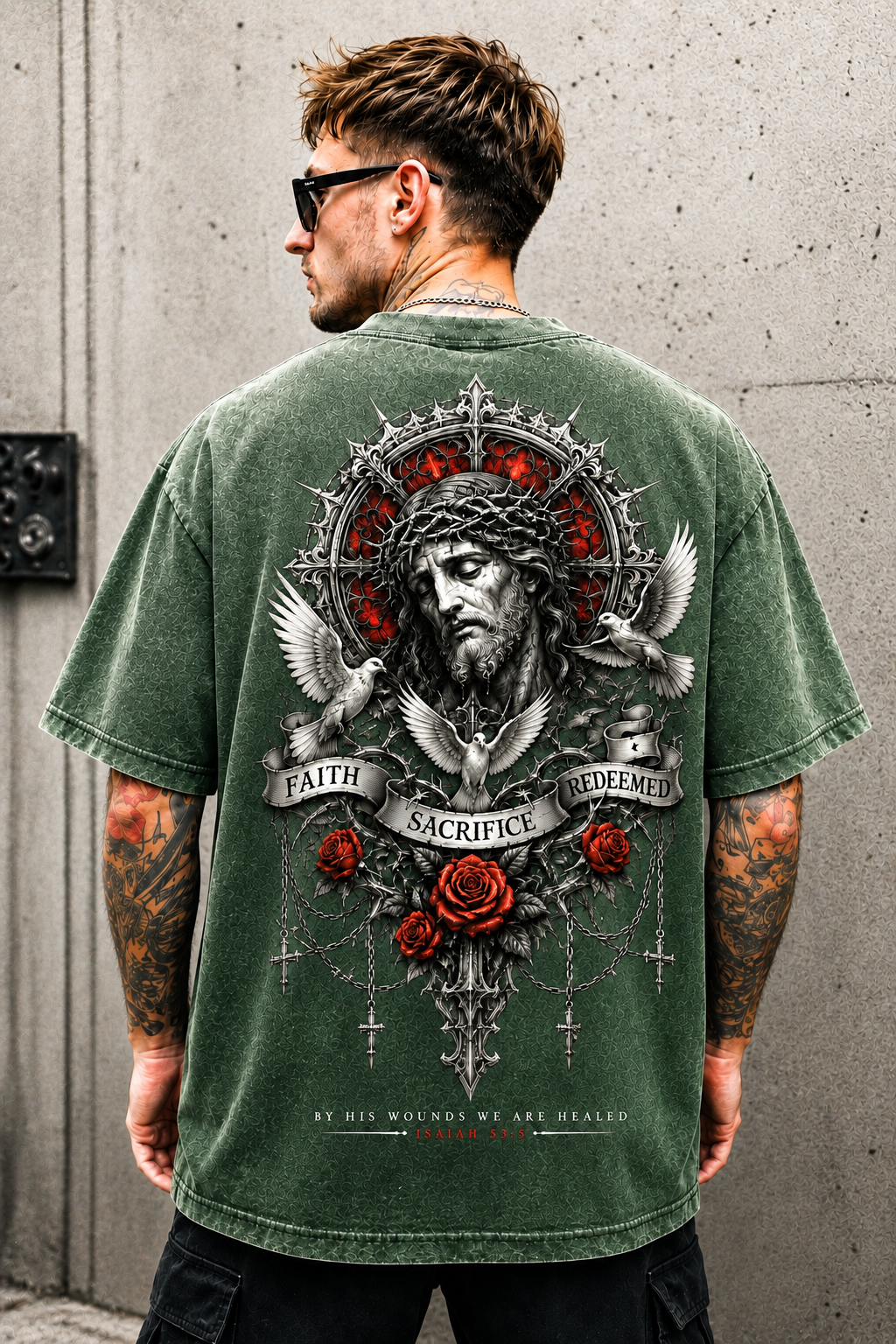Faith Sacrifice Redeemed Vintage T-Shirt