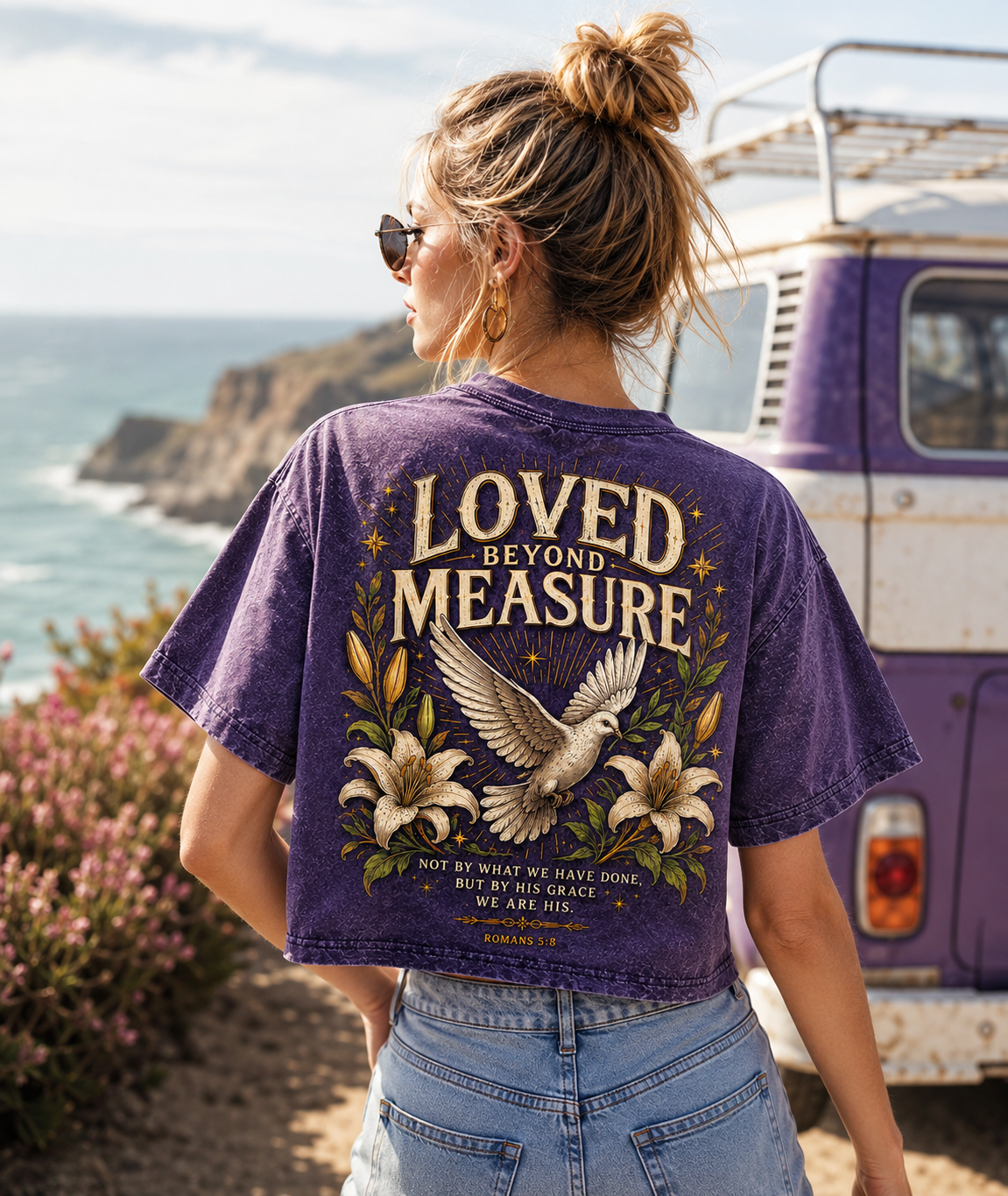 Loved Beyond Measure – Vintage Grace Crop Top