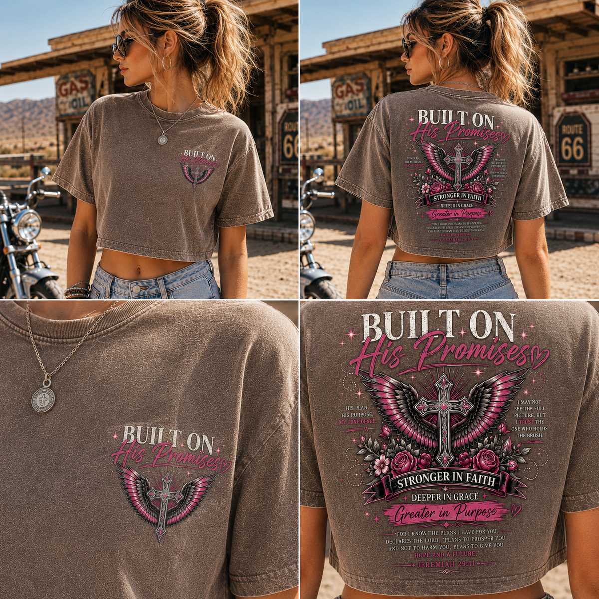 Built on His Promises – Faith Crop Top