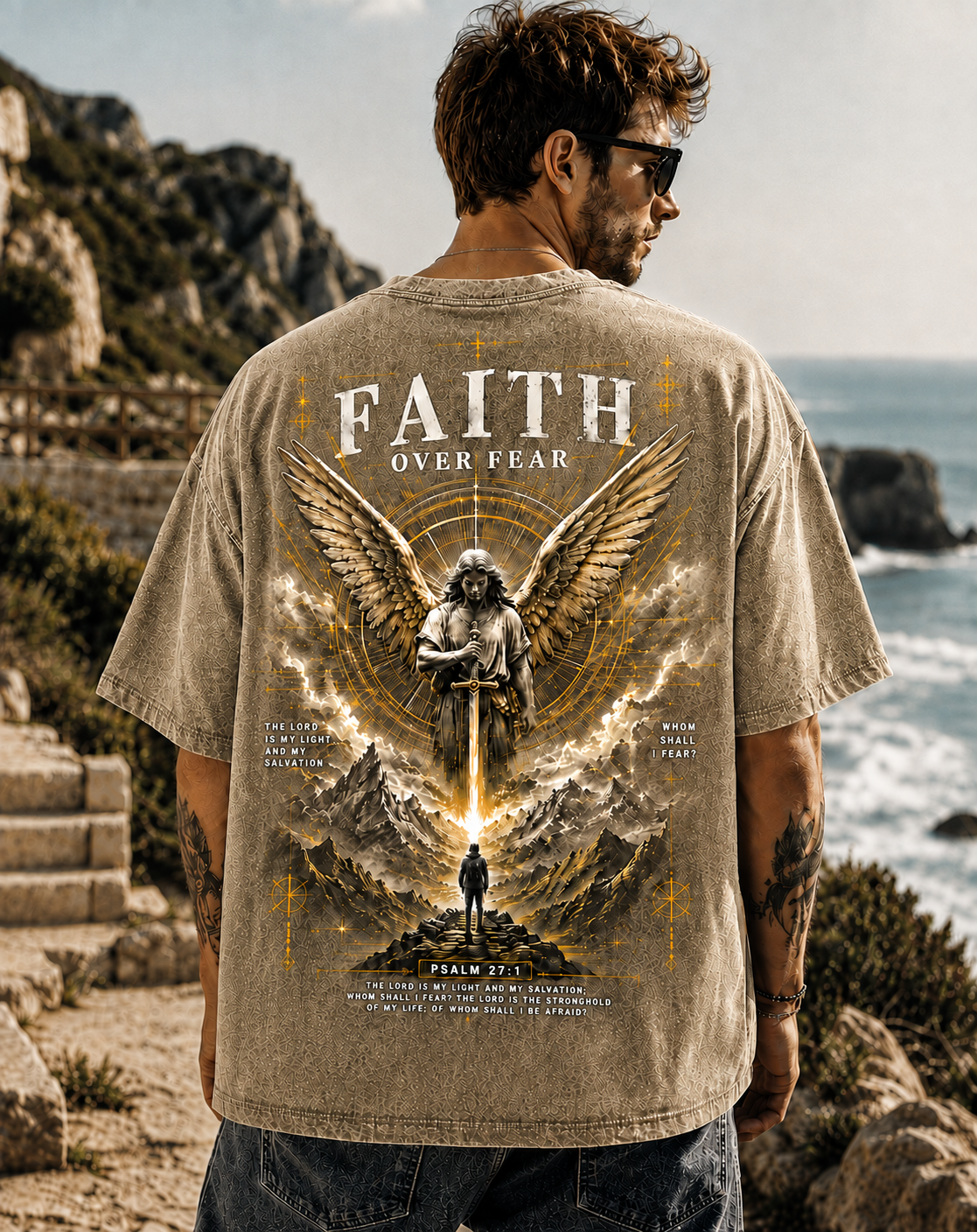 Faith Over Fear – Vintage Graphic T-Shirt