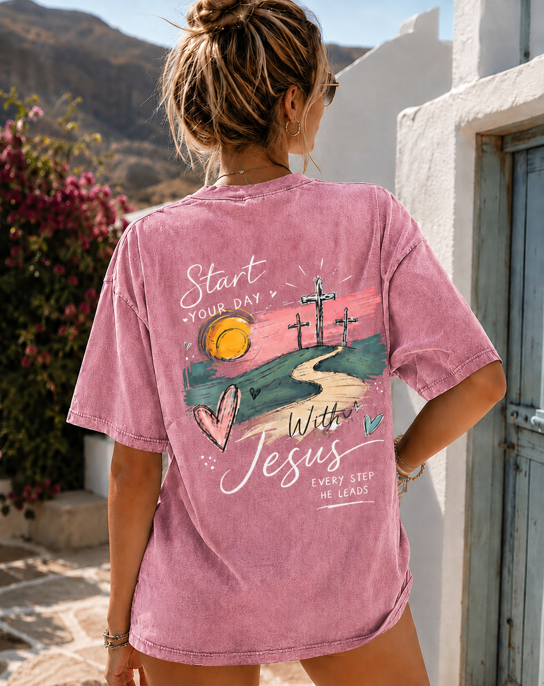 Vintage Jesus Graphic T-Shirt – Faith & Love