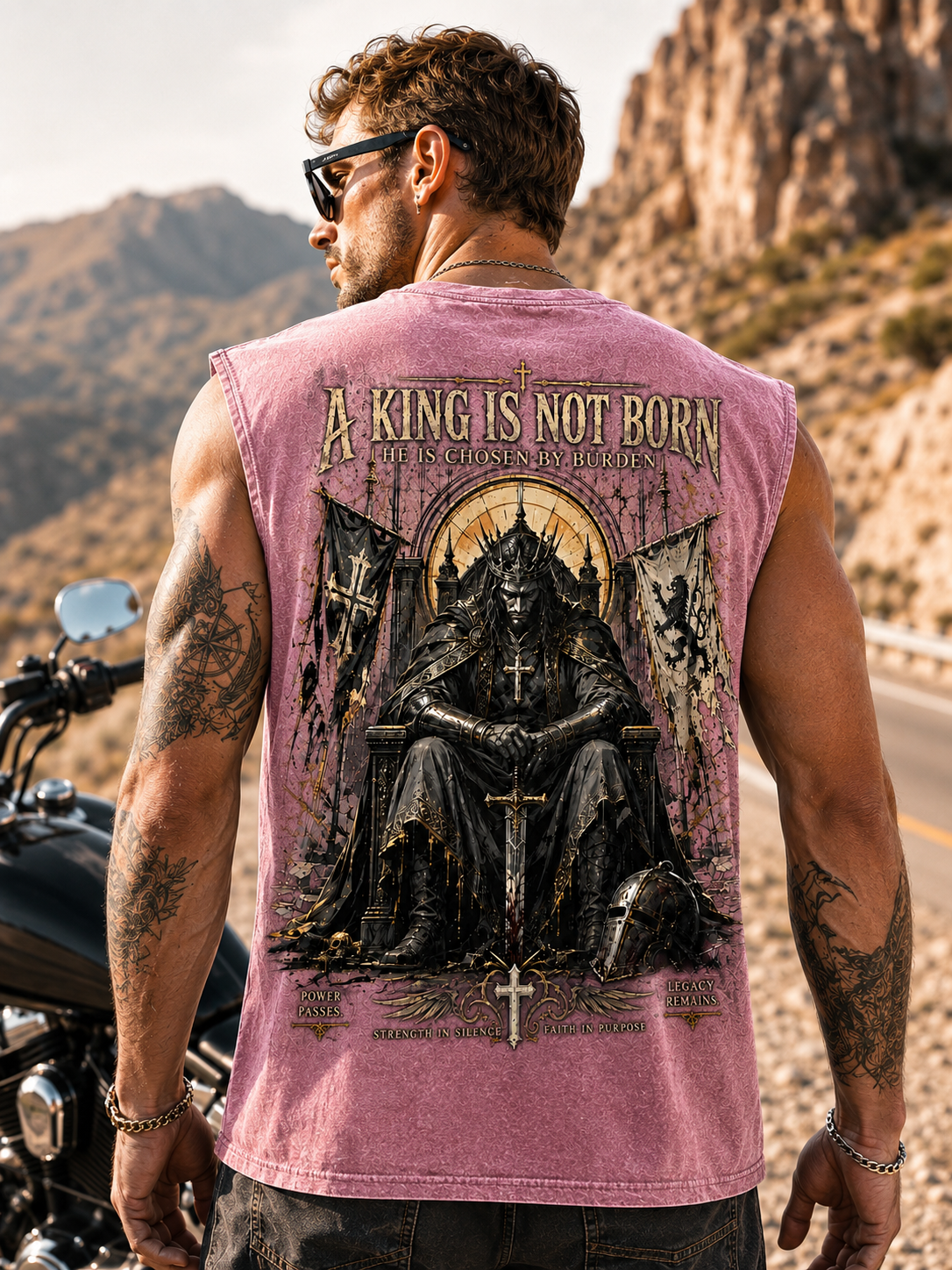 Medieval King Washed Tee – Gothic Vintage