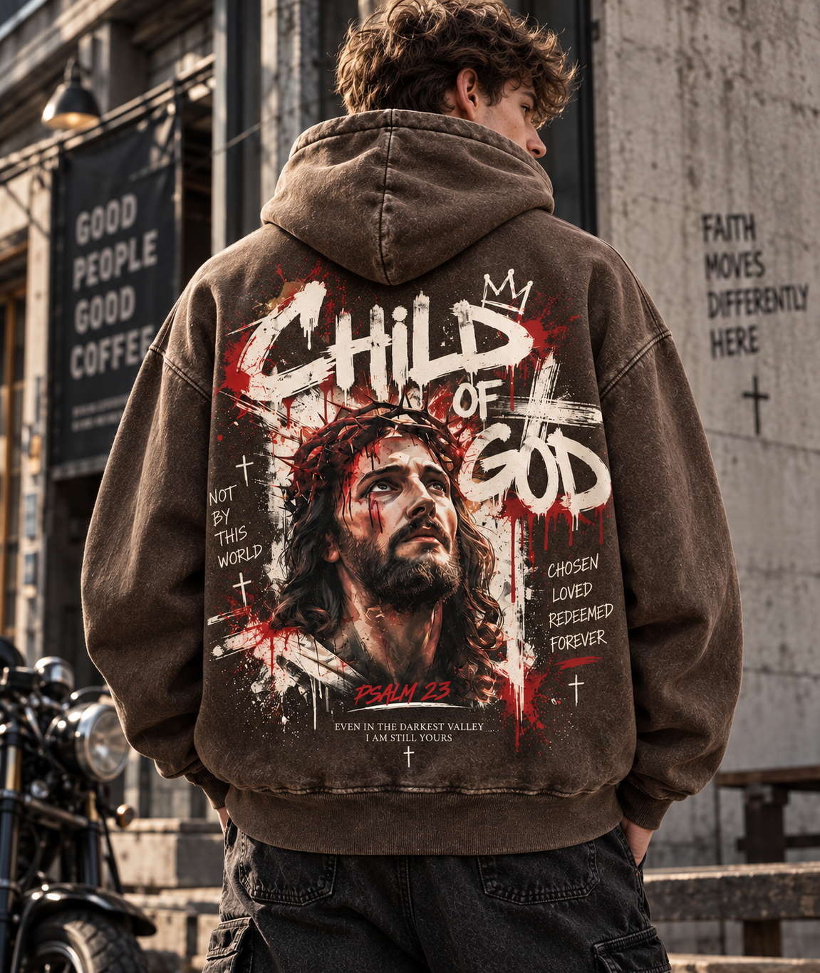 Child of God Vintage Hoodie – Faith Streetwear