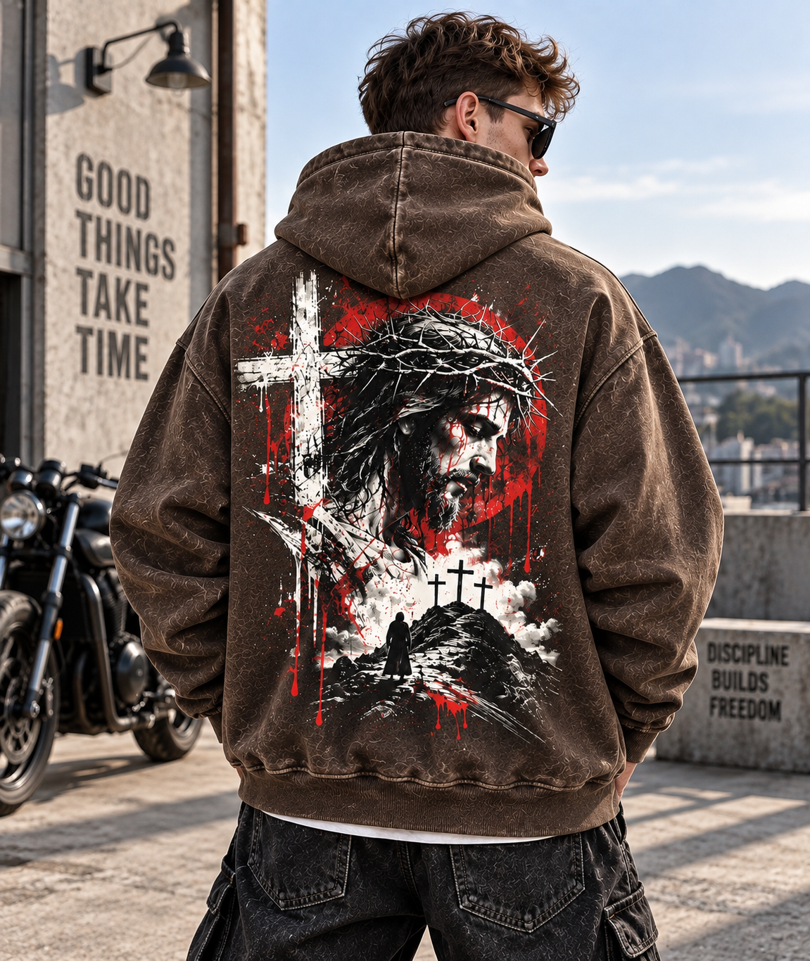 Faith & Cross Vintage Hoodie