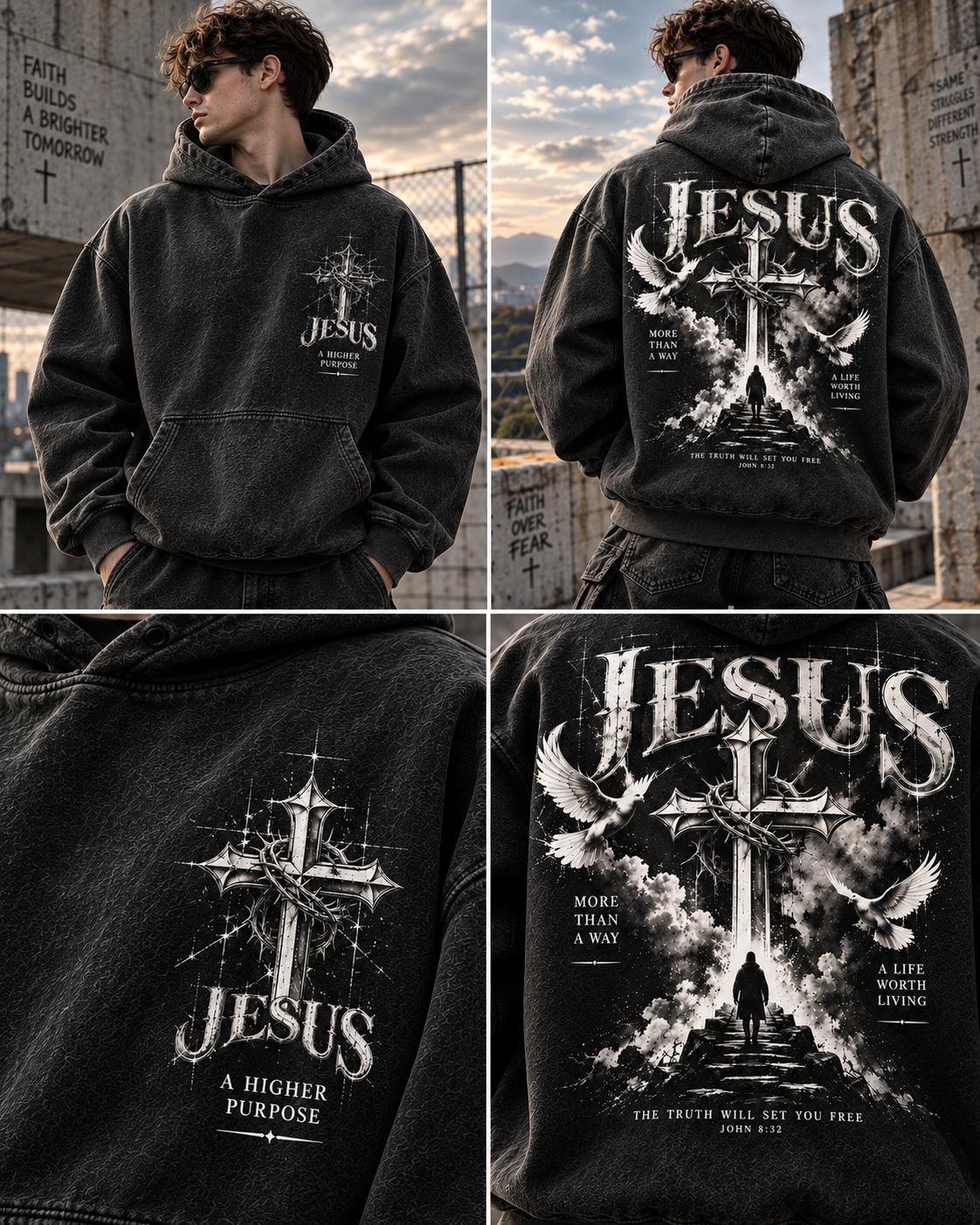 Jesus Faith Oversized Hoodie