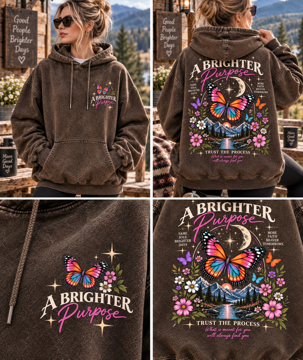 A Brighter Purpose – Vintage Wash Hoodie