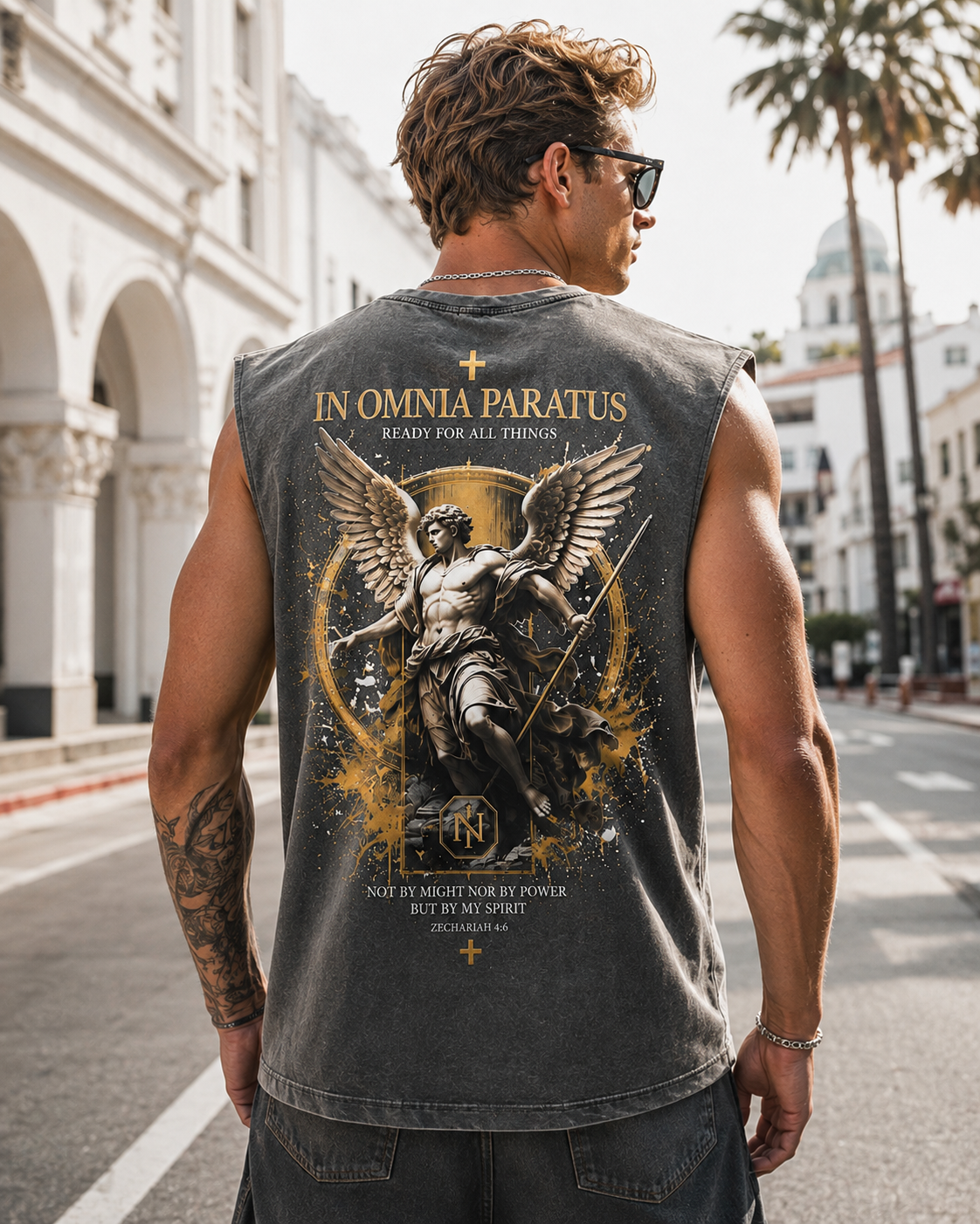 In Omnia Paratus – Angel Warrior Washed Tee