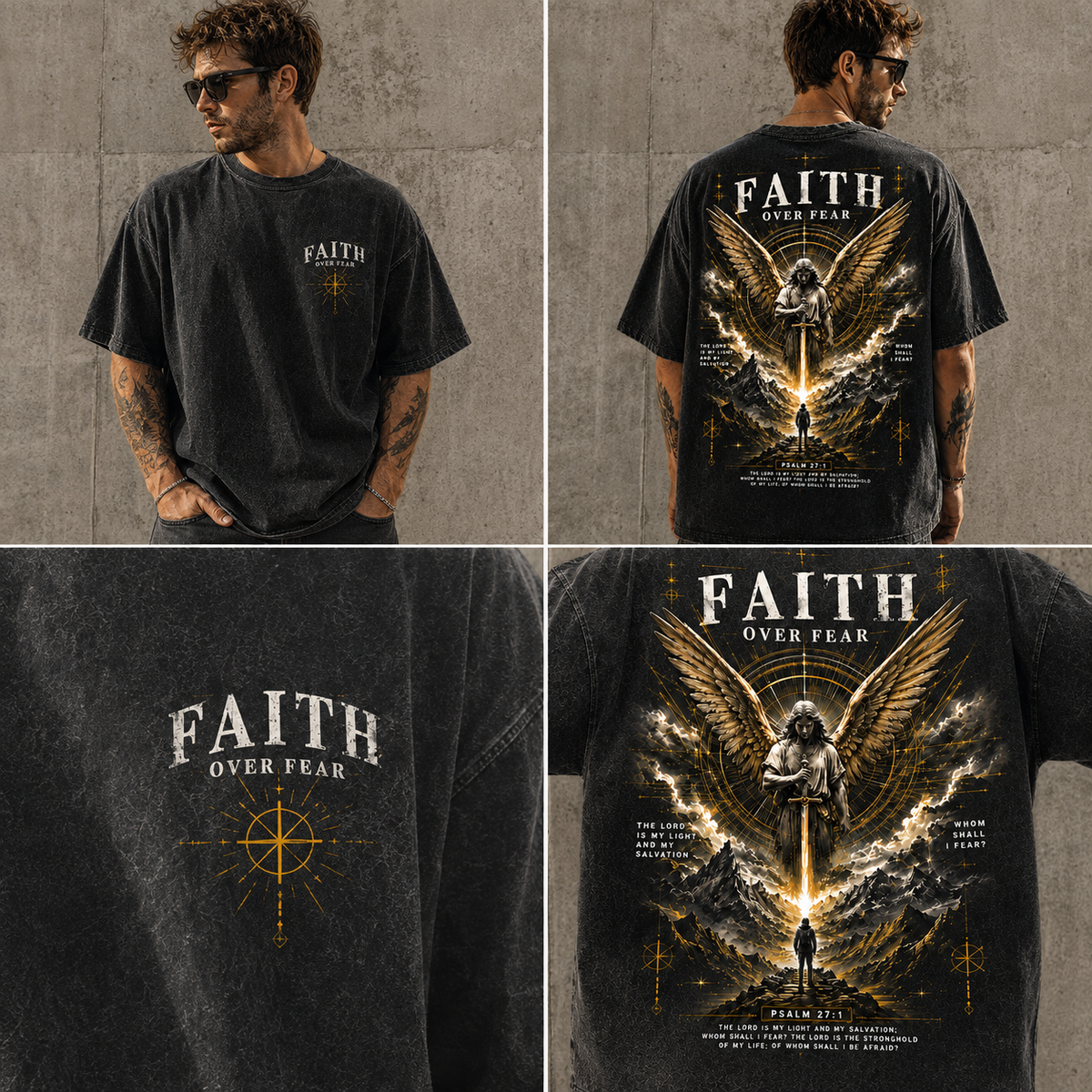 Faith Over Fear – Vintage Graphic T-Shirt