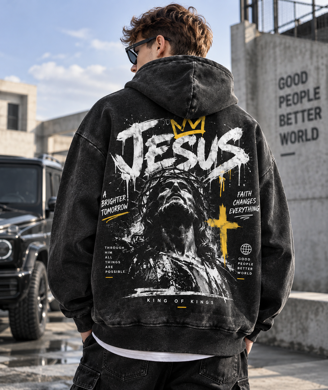 King of Kings Washed Hoodie