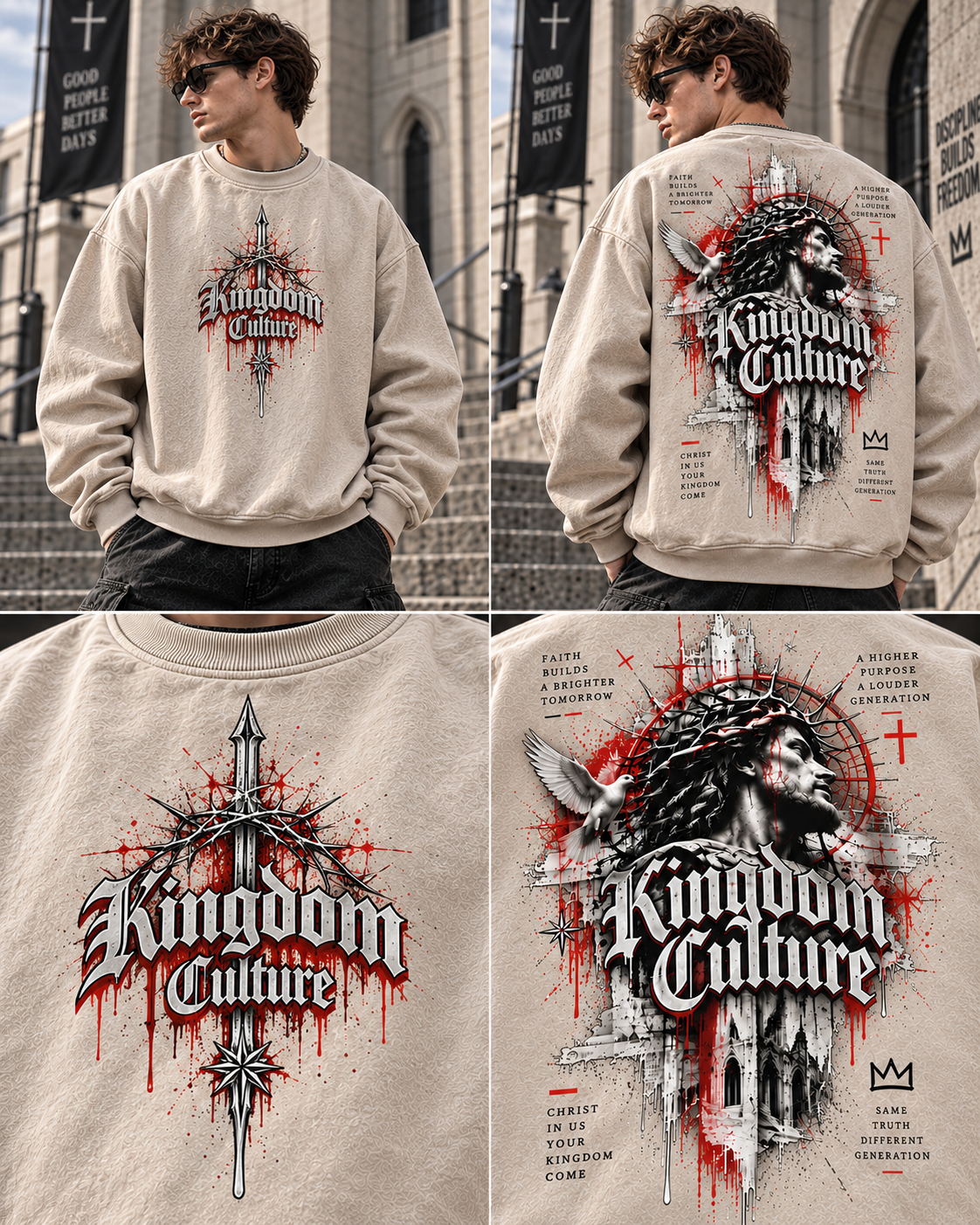 Kingdom Culture Vintage Washed Sweatshirt
