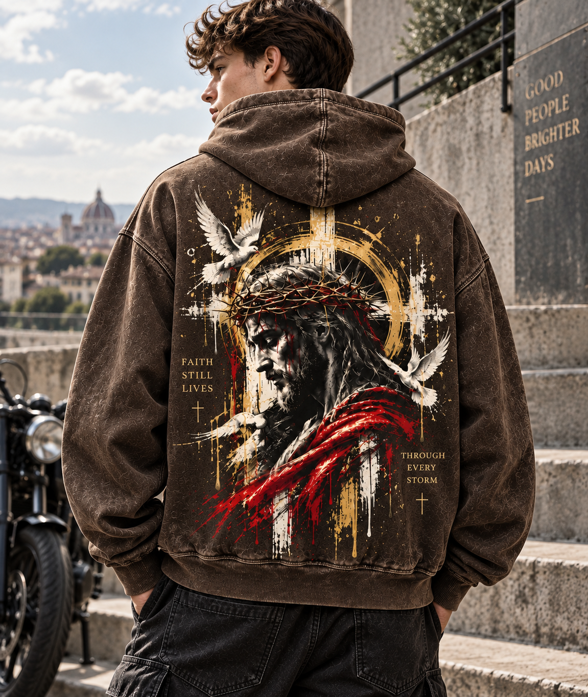 Faith Still Lives Hoodie – Vintage Christian Streetwear