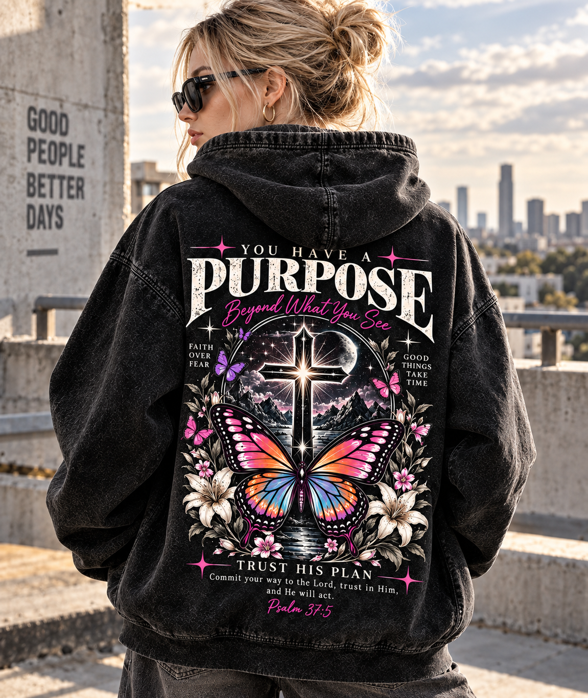 Purpose Faith Hoodie – Vintage Christian Style