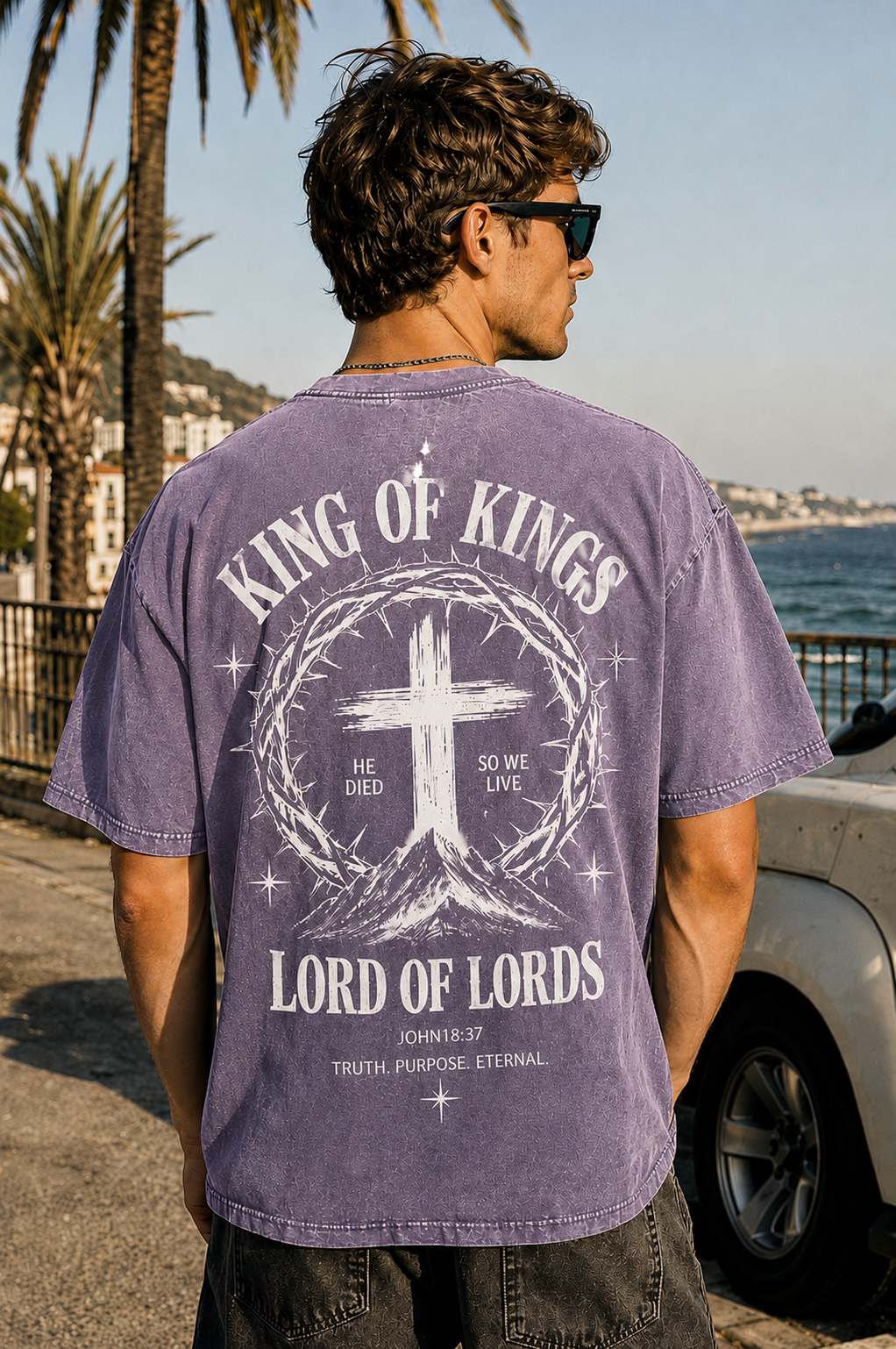King of Kings Vintage Graphic T-Shirt – Oversized Washed Tee