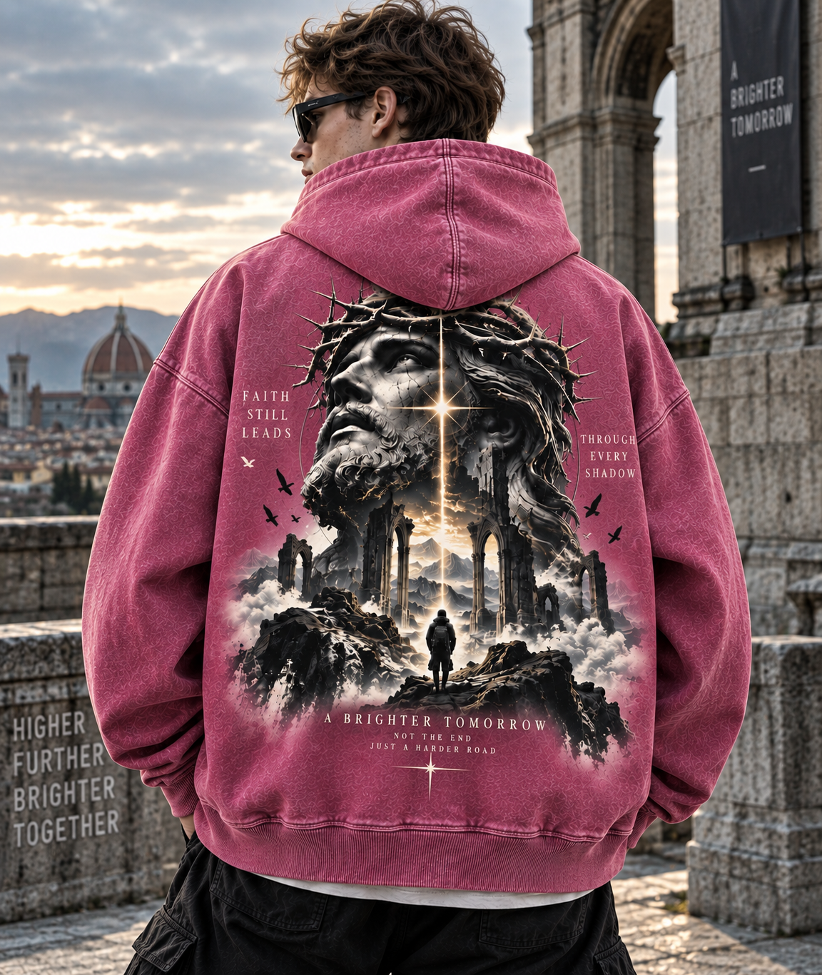 Faith Still Leads – Vintage Mountain Hoodie