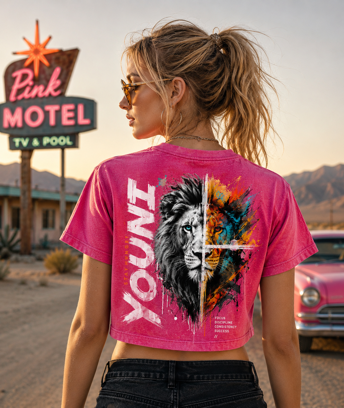 YOUNG Lion – Stay Hungry Crop Top