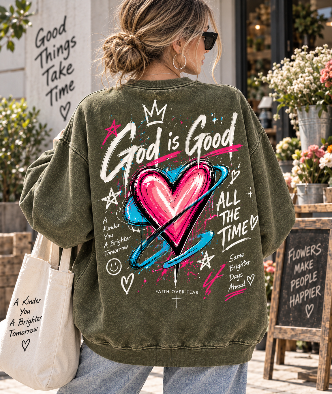 God Is Good – Faith Over Fear Sweatshirt