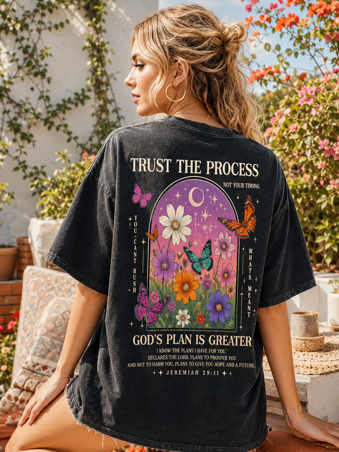 Trust The Process Vintage Graphic Tee