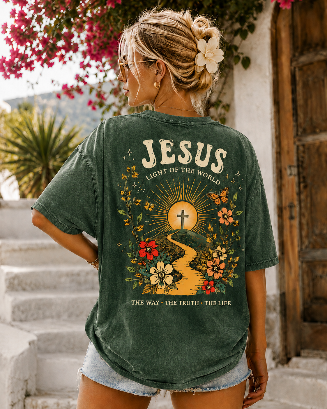 Jesus Vintage Washed Tee – Faith & Freedom