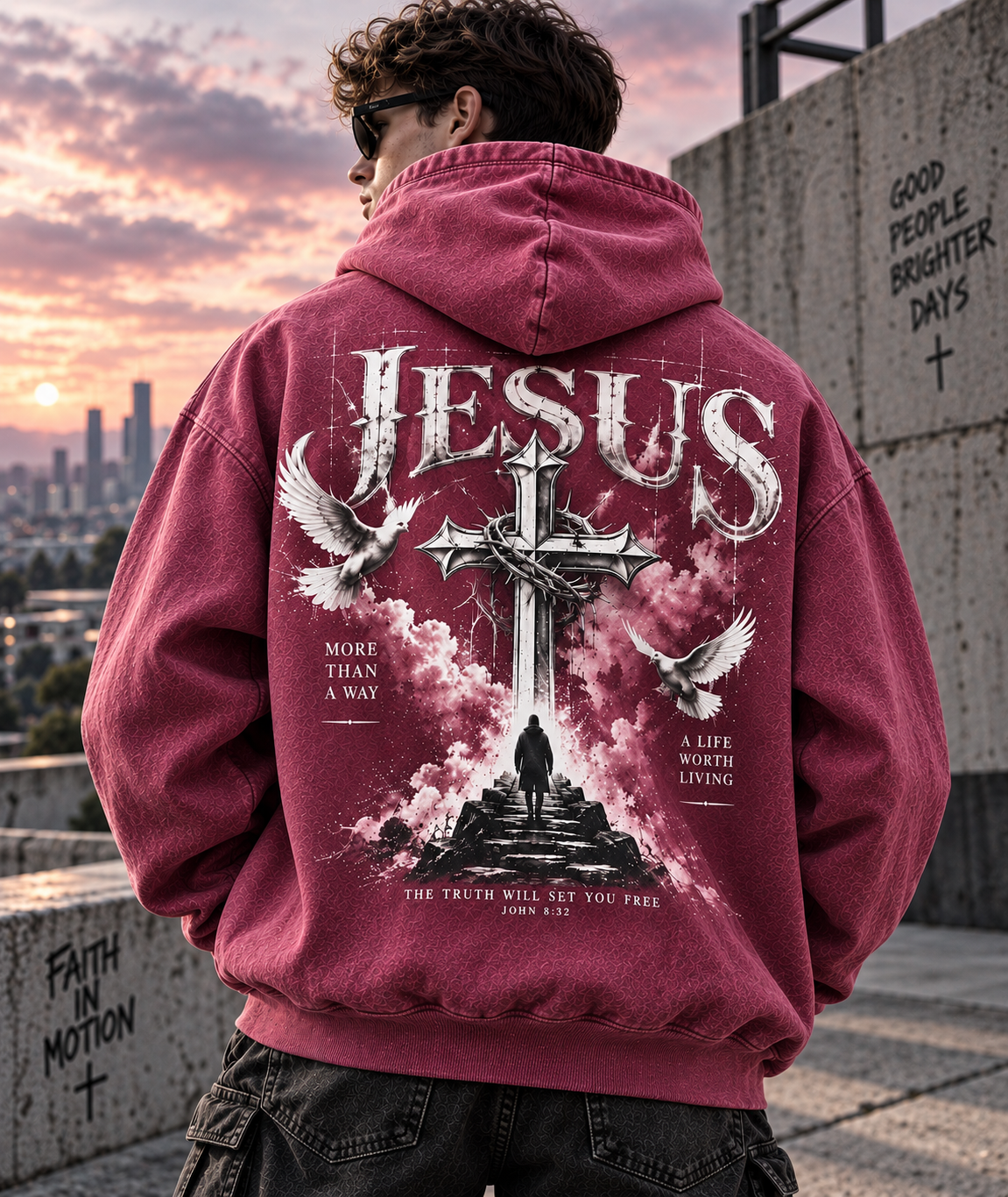 Jesus Faith Oversized Hoodie