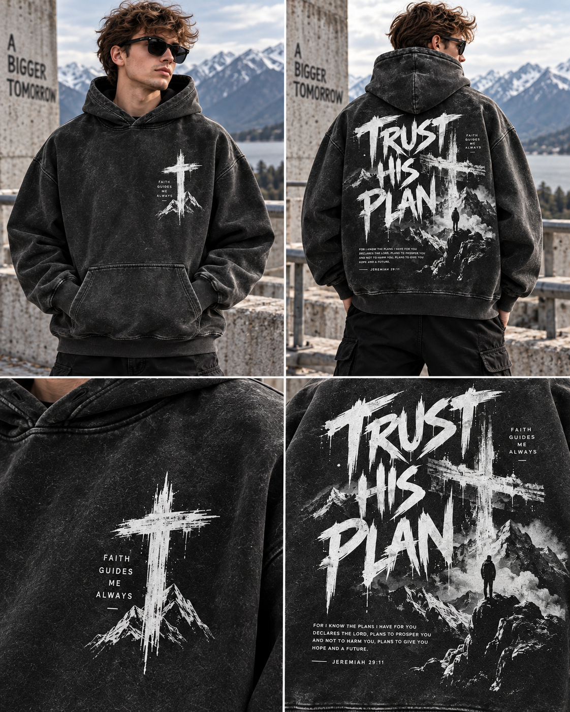 Trust His Plan – Vintage Faith Hoodie