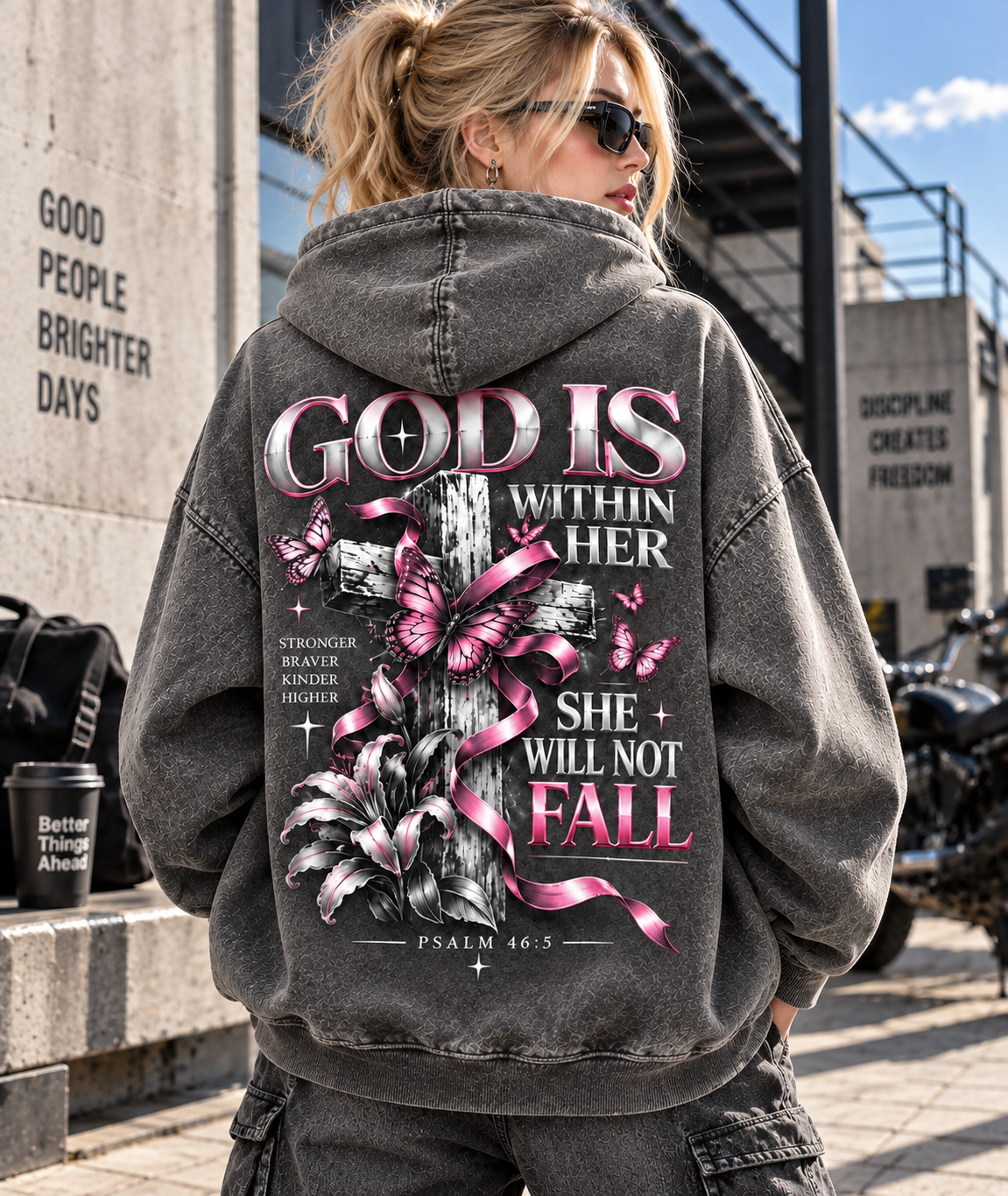 God Is Within Her – Vintage Faith Hoodie