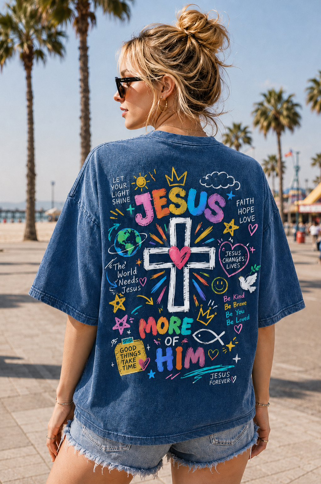Vintage Jesus Cross Graphic Tee