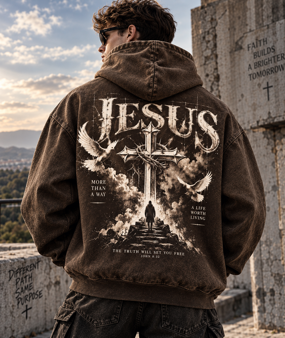Jesus Faith Oversized Hoodie