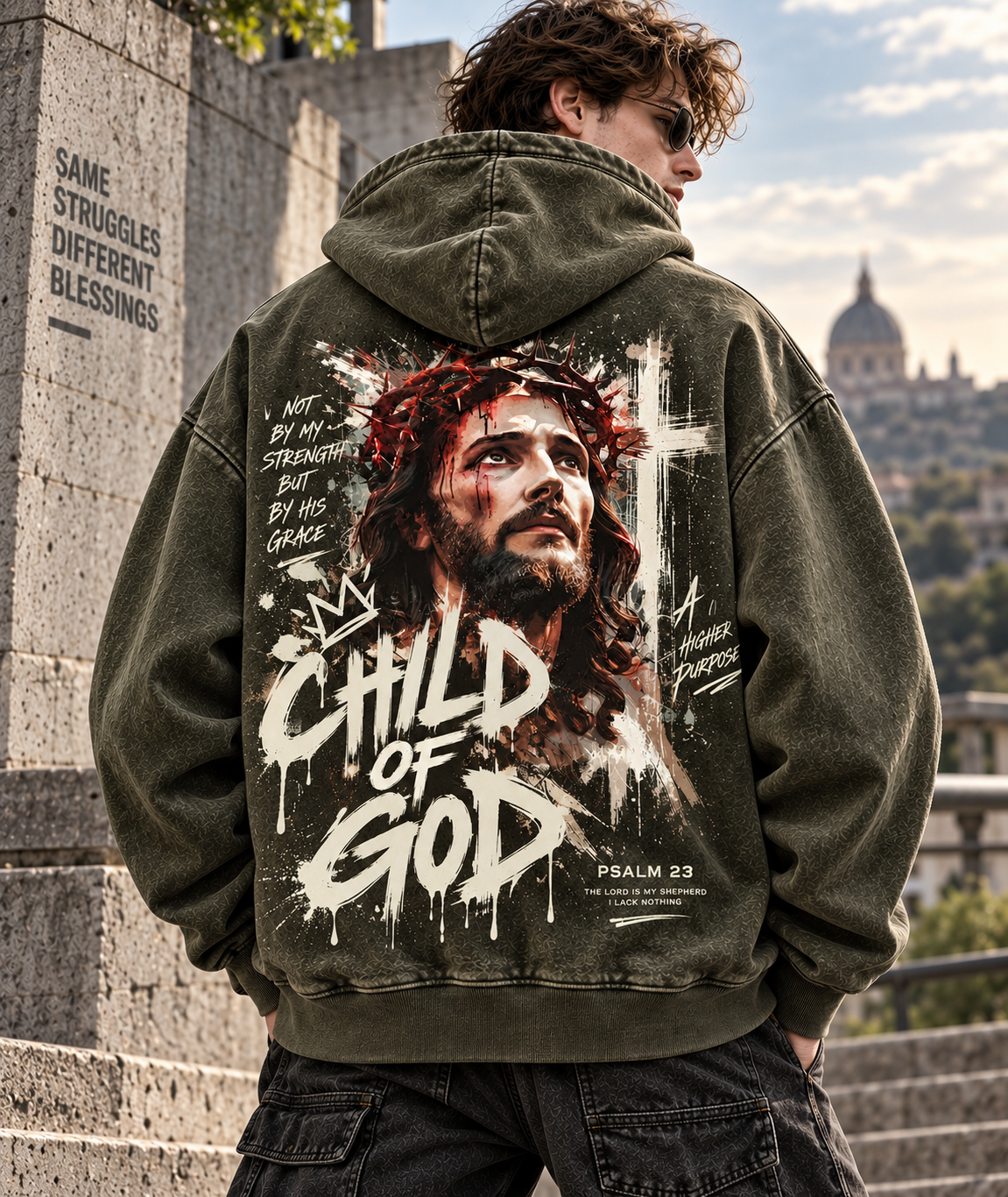 Child of God Vintage Faith Hoodie