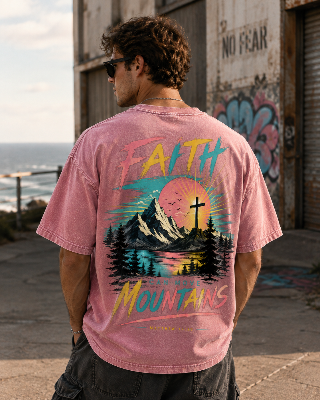Faith Can Move Mountains – Vintage Graphic T-Shirt