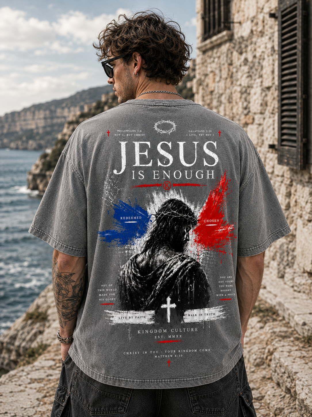 Jesus Is Enough — Vintage Christian T-Shirt