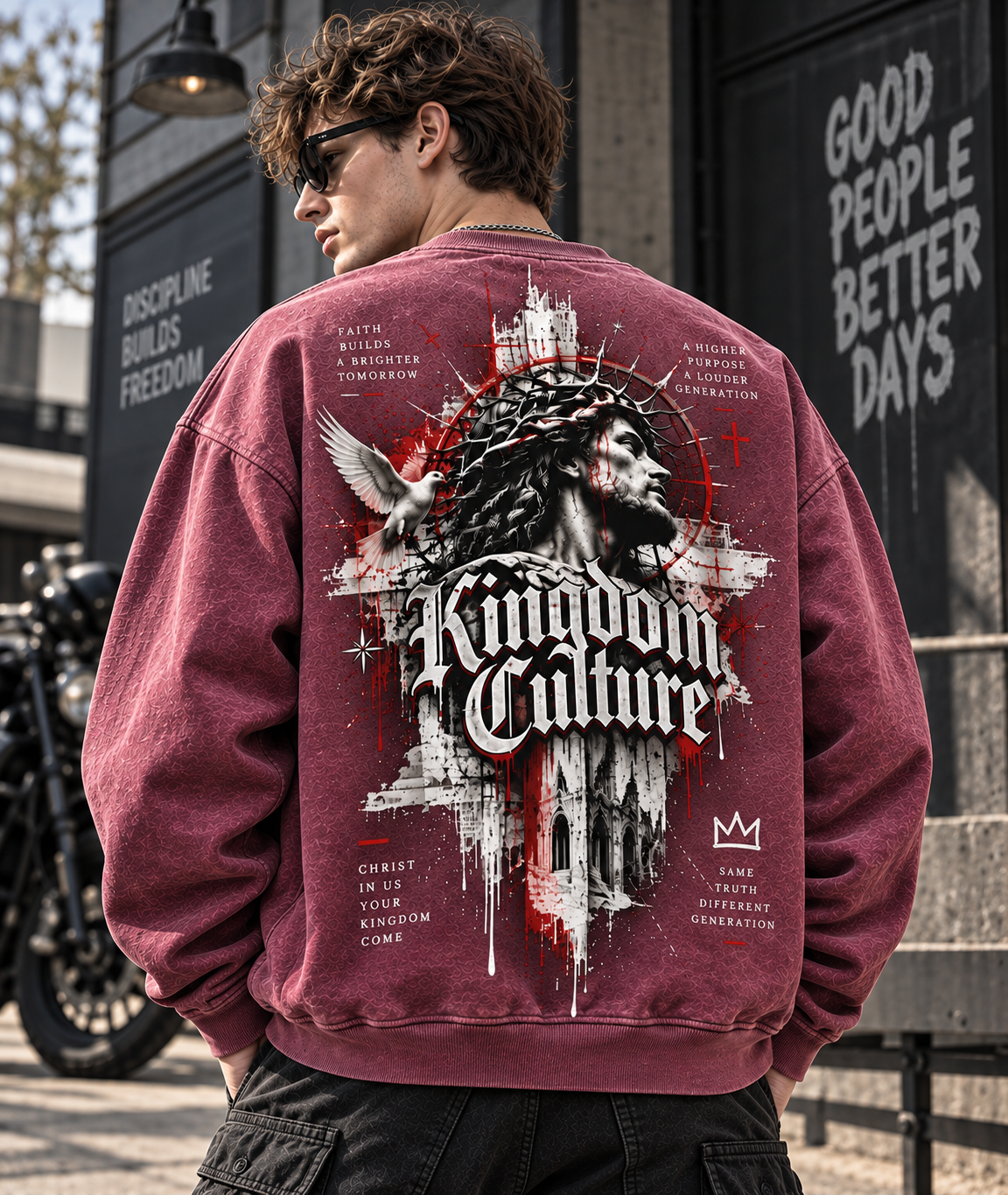 Kingdom Culture Vintage Washed Sweatshirt