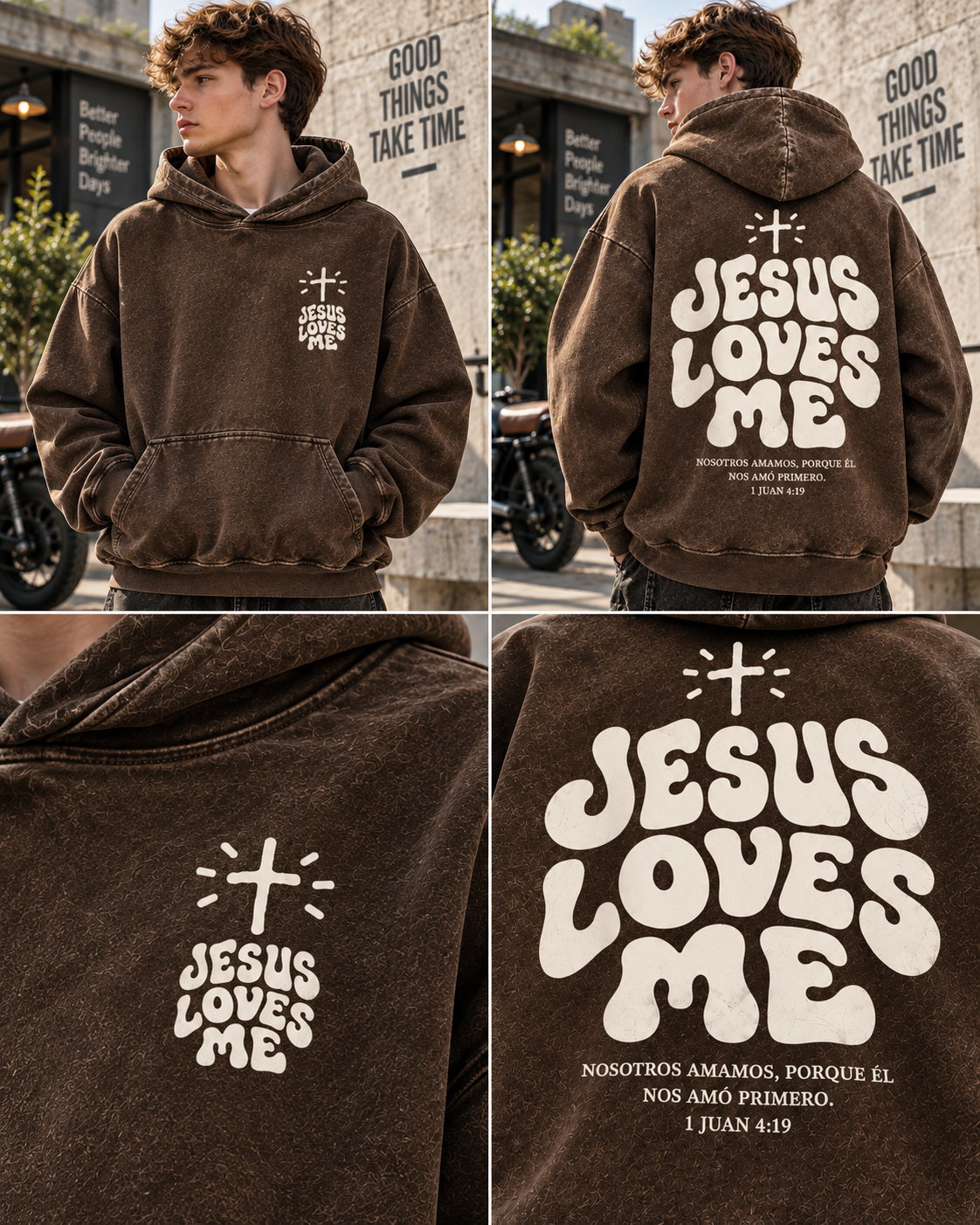 Jesus Loves Me – Vintage Faith Hoodie
