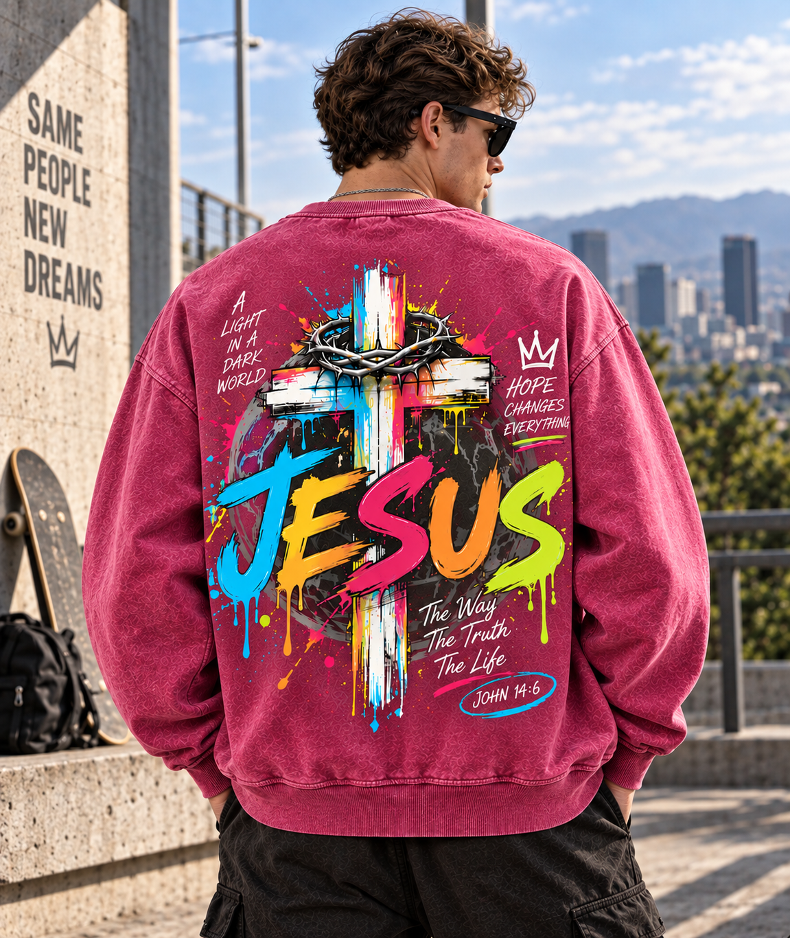 Faith Streetwear – Jesus Vintage Sweatshirt