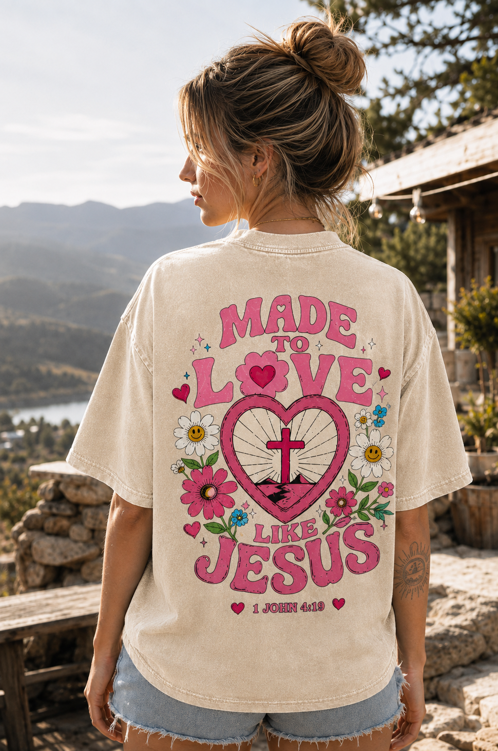 Made to Love Like Jesus – Vintage Christian Graphic Tee