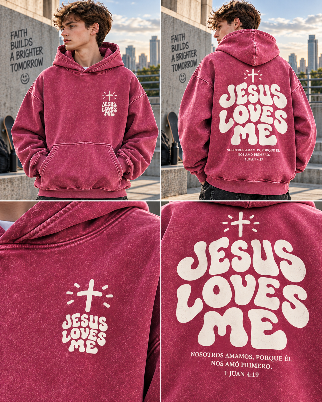 Jesus Loves Me – Vintage Faith Hoodie