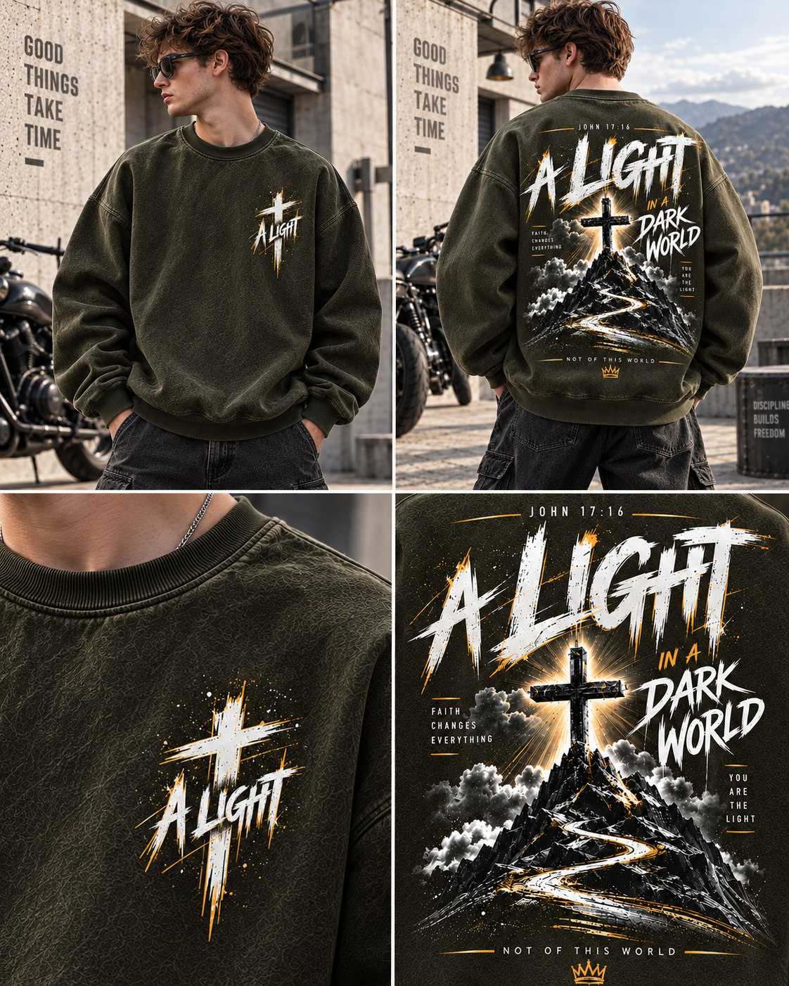 A Light Faith Vintage Sweatshirt