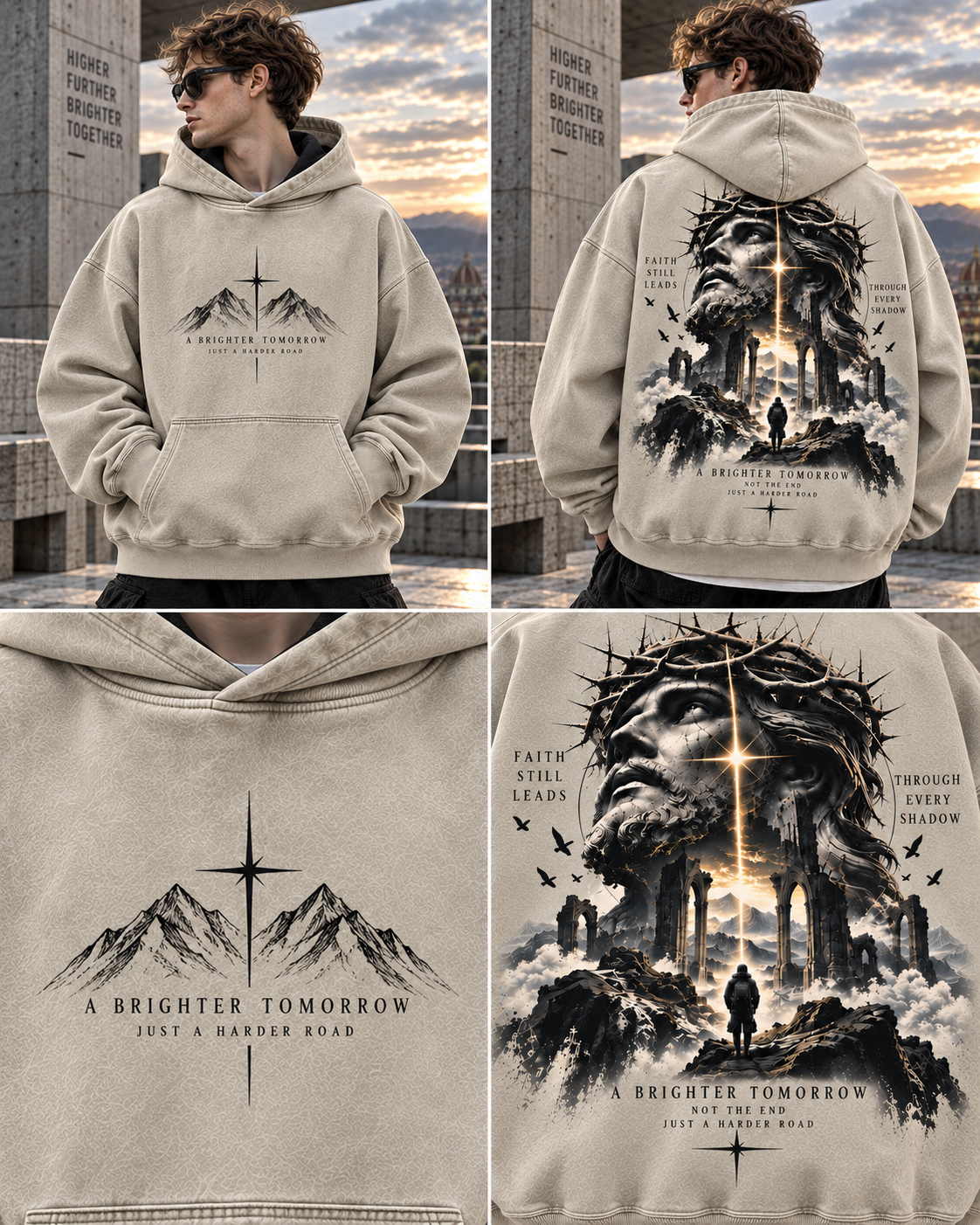 Faith Still Leads – Vintage Mountain Hoodie